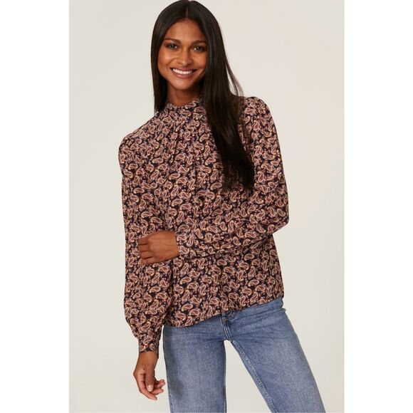 Vanessa Bruno Paolo Paisley Top 🩶 - Picture 1 of 11